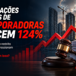 Imagem ilustrativa sobre o aumento das recuperações judiciais de incorporadoras no mercado imobiliário brasileiro.