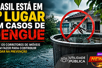 Corretor de imóveis orienta proprietário sobre prevenção da dengue em uma casa