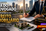 Advogado especializado em Direito Imobiliário analisando documentos de uma operação imobiliária