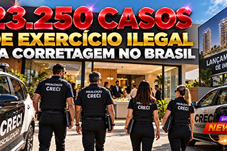 Fiscalização identifica casos de exercício ilegal da profissão de corretor de imóveis no Brasil