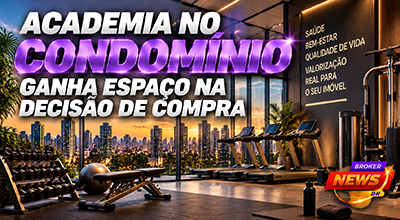 Academia moderna em condomínio residencial
