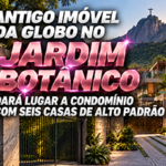 Antigo imóvel da Globo no Jardim Botânico dará lugar a condomínio com seis casas de alto padrão