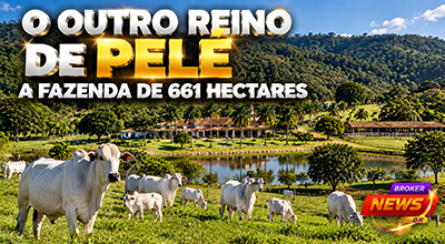 Fazenda de Pelé em Juquiá no Vale do Ribeira com área rural e estruturas da propriedade