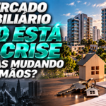 Mercado imobiliário brasileiro com edifícios residenciais e cenário urbano de São Paulo