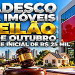 Leilão de imóveis do Bradesco em 8 de outubro reúne casas apartamentos e terrenos