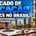 Profissionais do mercado imobiliário analisam documentos e administram contratos de locação de imóveis.