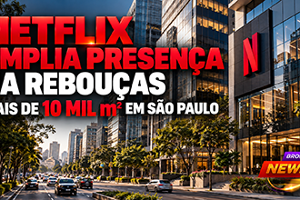 Edifícios corporativos na região da Avenida Rebouças, em São Paulo, área que recebeu novas locações da Netflix.